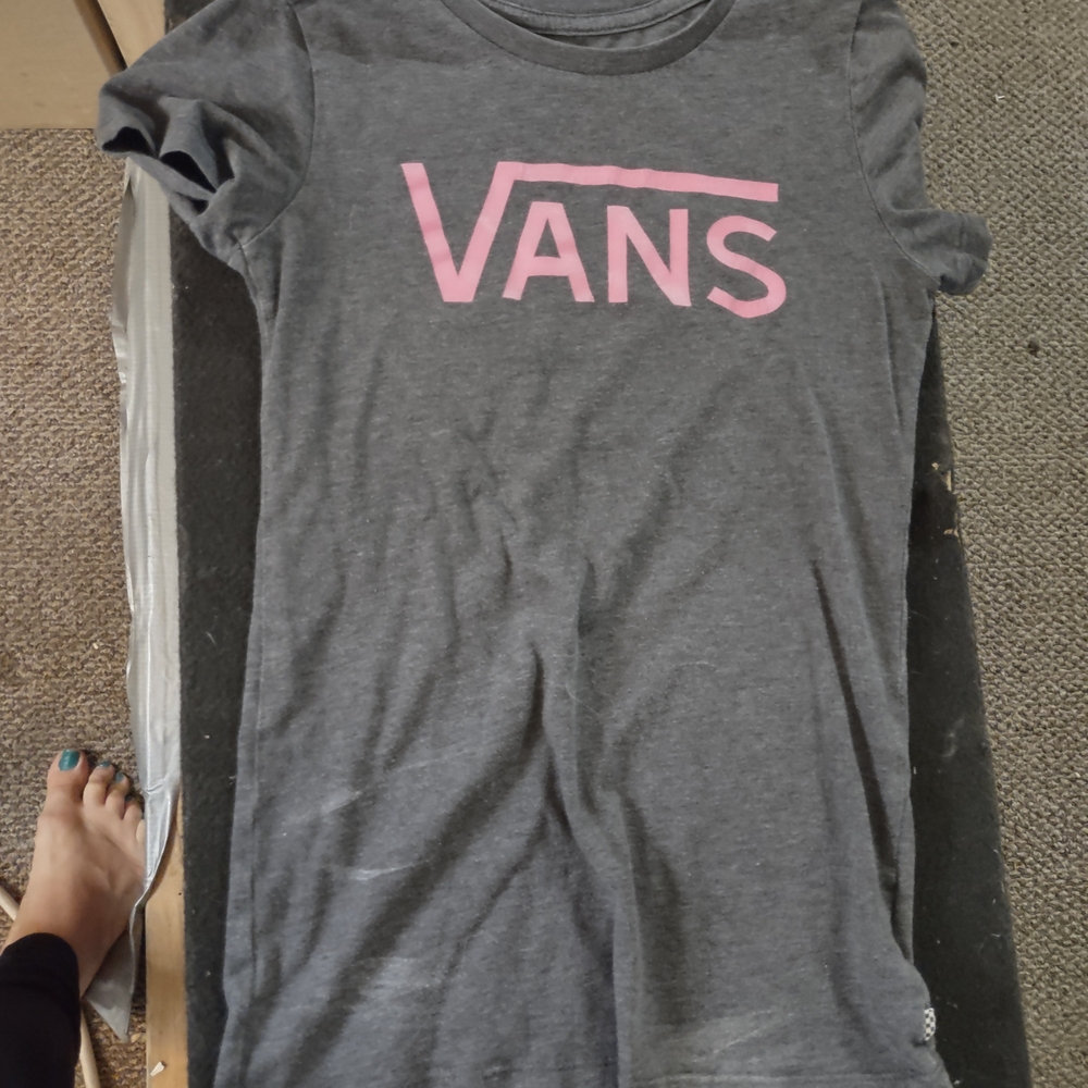 Vans Kids Gray and Pink T-Shirt